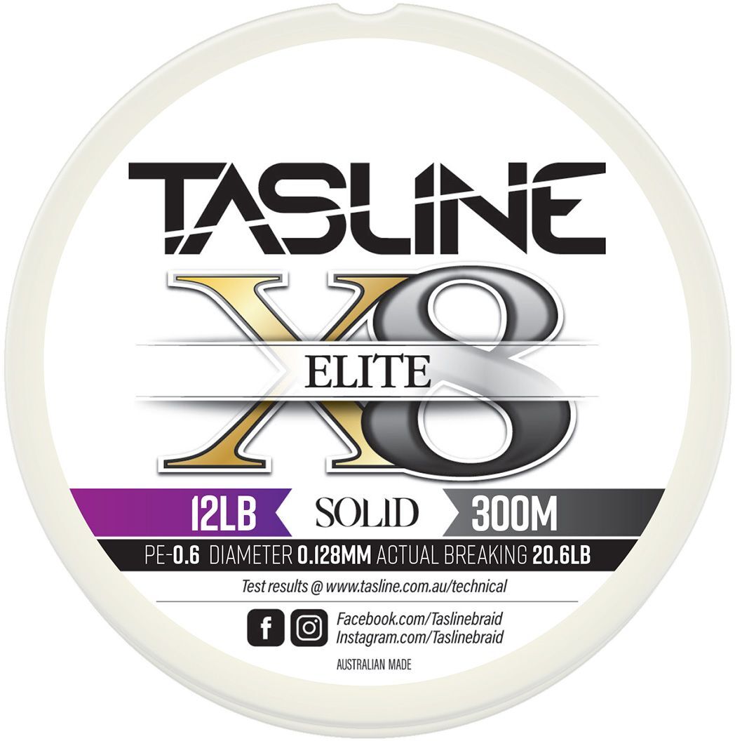 Tasline Elite White braid-solid-300m