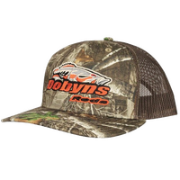 DOBYNS CAMO TRUCKER CAP BROWN MESH/ ORANGE