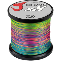 DAIWA J BRAID X8 BRAID LINE 1500m MULTI COLOUR