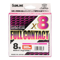 SUNLINE FULL CONTACT X8 BRAID LINE 300m SAKURA PINK